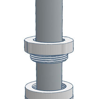 Umbrella stabilizer sleeve 1-1/2” threaded for pool umbrella sleeve-2 pack